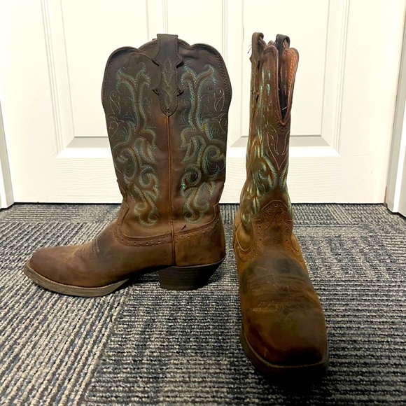 Justin Boots Shoes Justin Square Toe Boots Women 75 Poshmark